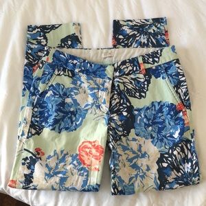 Cropped Jcrew Floral Pants